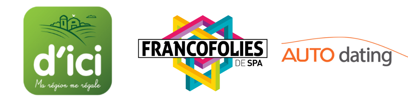 Logo D'Ici, Francofolies de Spa et Auto Dating