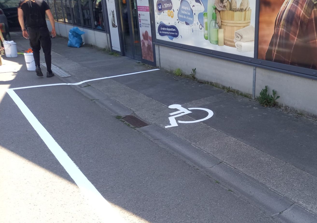 Parking handicapé Poils et Plumes
