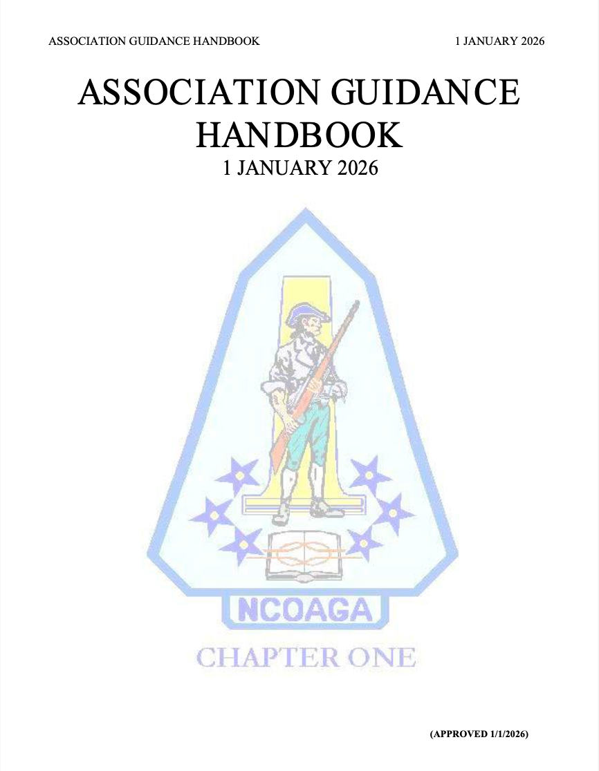 The association guidance handbook is a chapter one handbook.