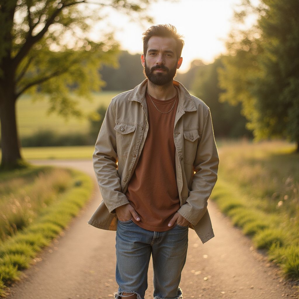man standing outside