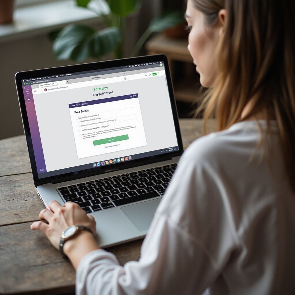 woman waiting for a telehealth visit to start