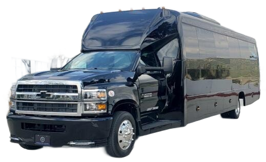 A white mercedes sprinter van is shown on a black background.