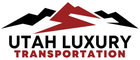 Logo for Utah Luxury Transportation: mountains above the text "Utah Luxury Transportation".