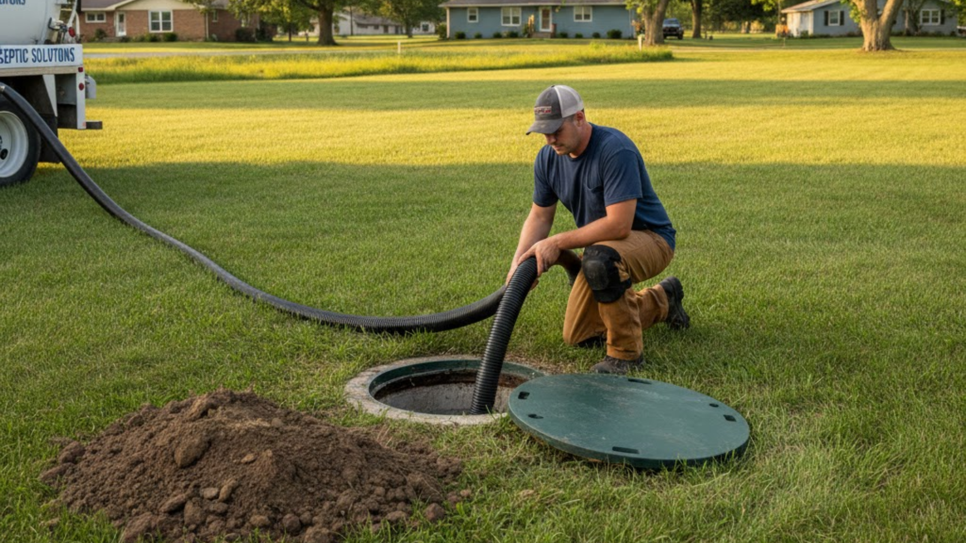 Septic tank pumping Brighton MI
