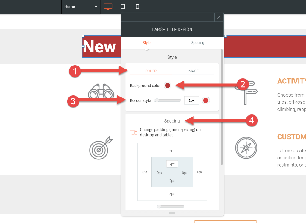 A screenshot of a website that says new on it