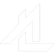 Logo géométrique blanc minimaliste avec un chiffre 4 stylisé et des lignes angulaires superposées