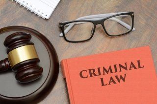 Criminal Law Book with Gavel and Eye Glass — Stephenville/Granbury, TX — Glasgow, Isham & Glasgow, P