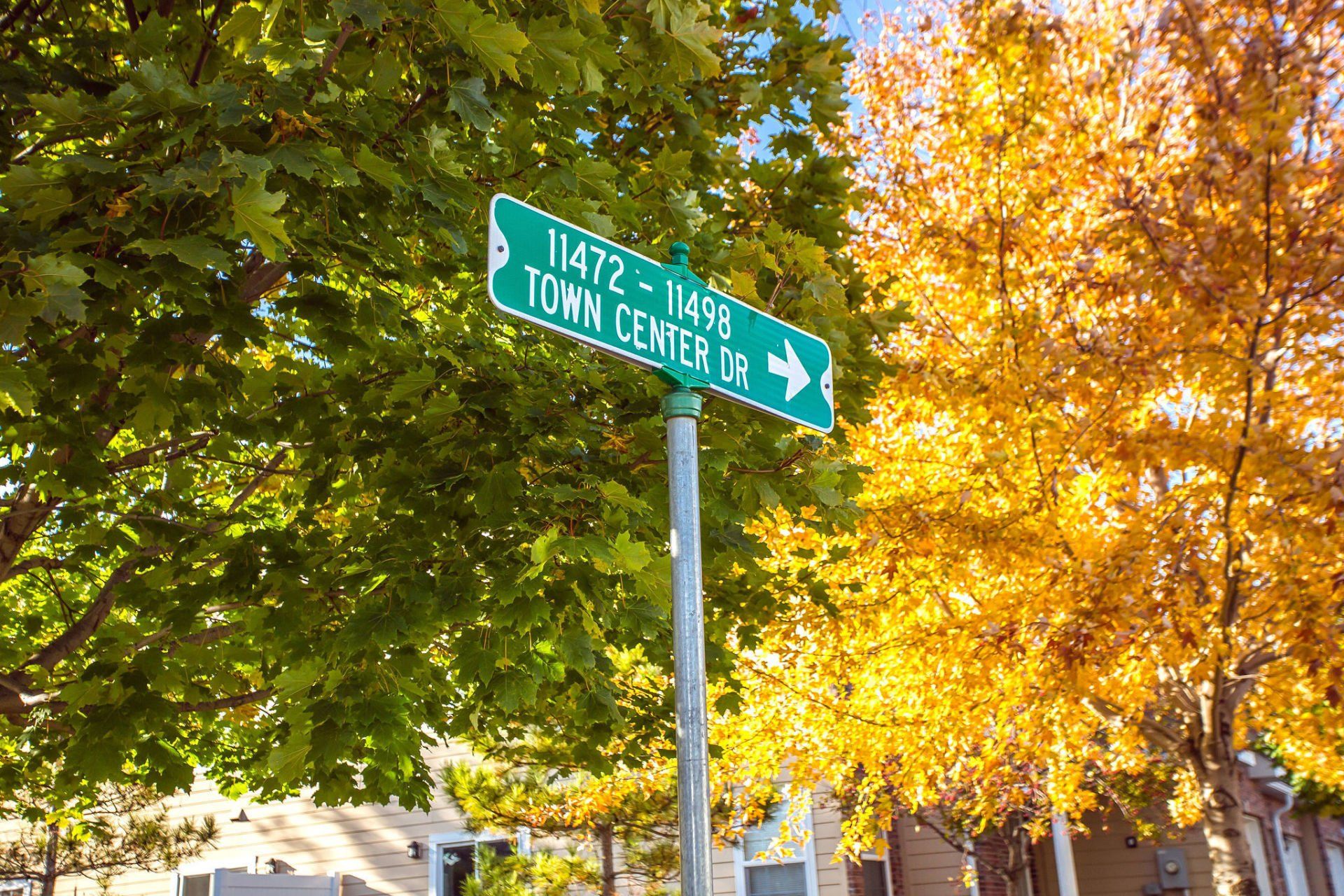 Town Center Townhomes street sign