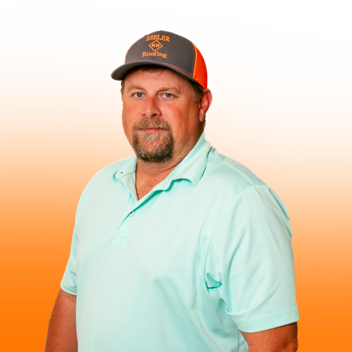 A man with a beard wearing a hat that says ' local ' on it