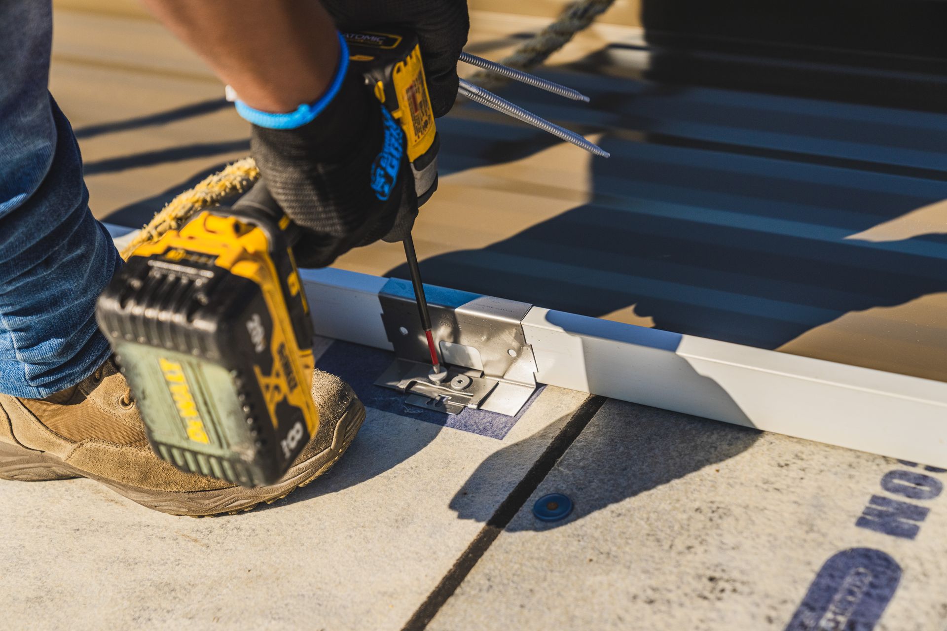 Commercial roofing project in Florida completed by expert roofers.