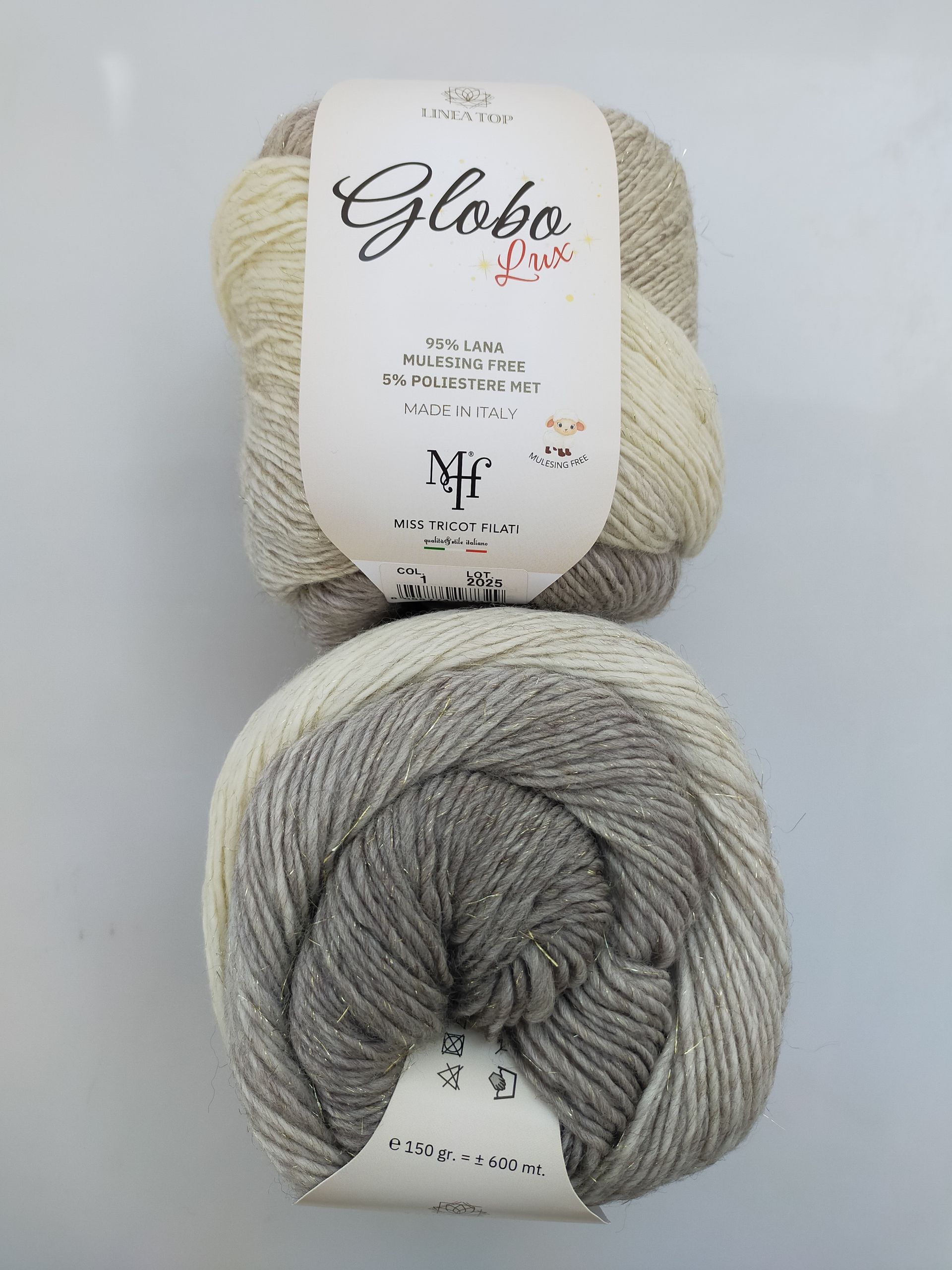 Lana Mulesing con lamè