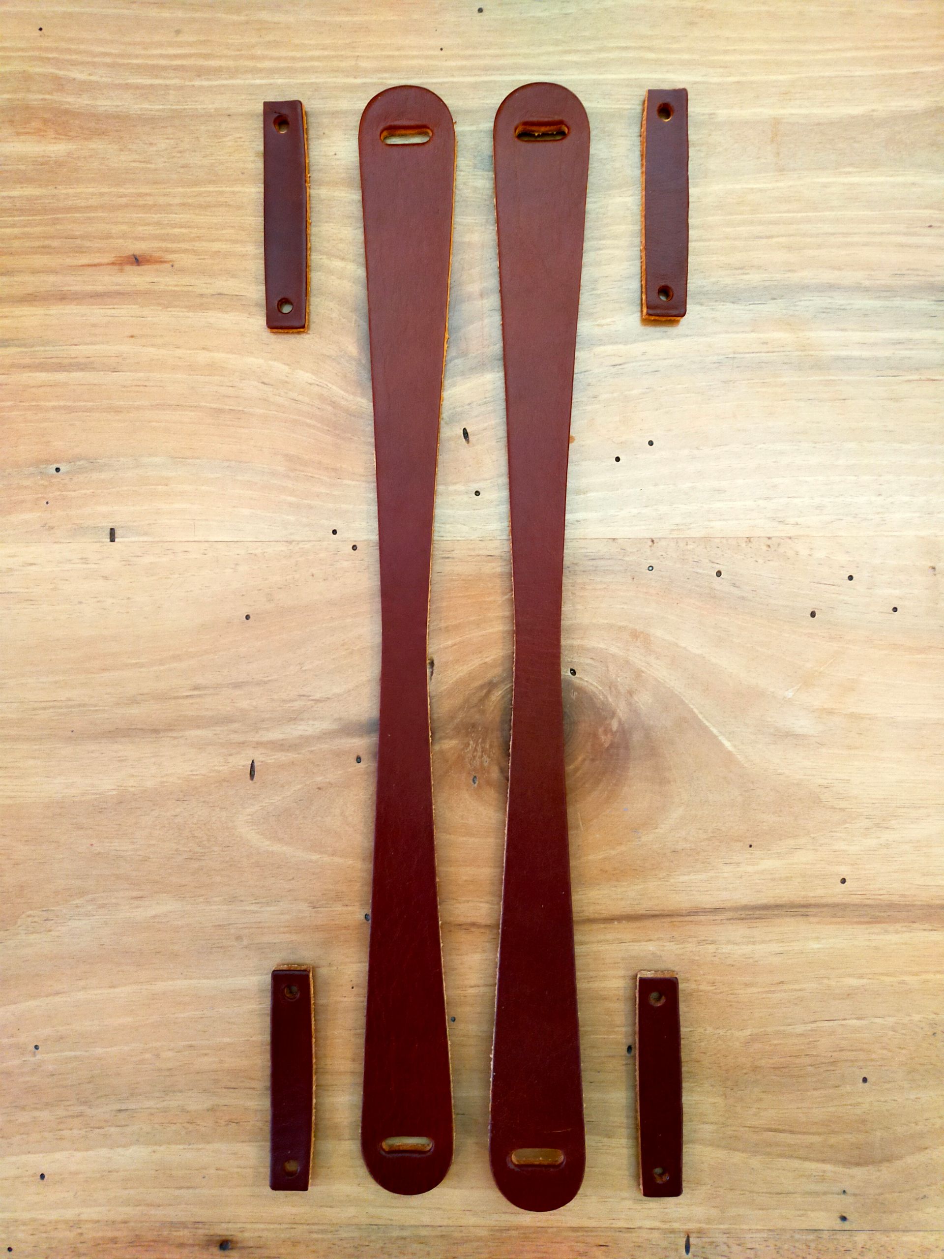 manici in cuoio corti per borse