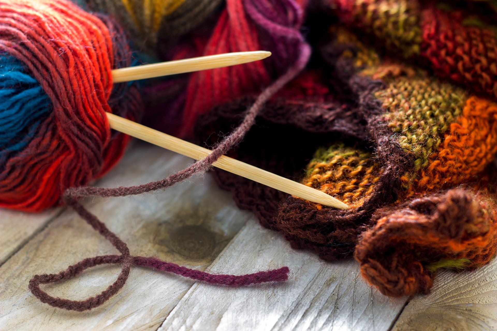 gomitoli di lana bouclè