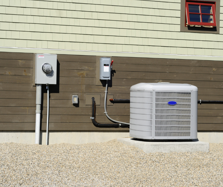 hvac system outside of the house