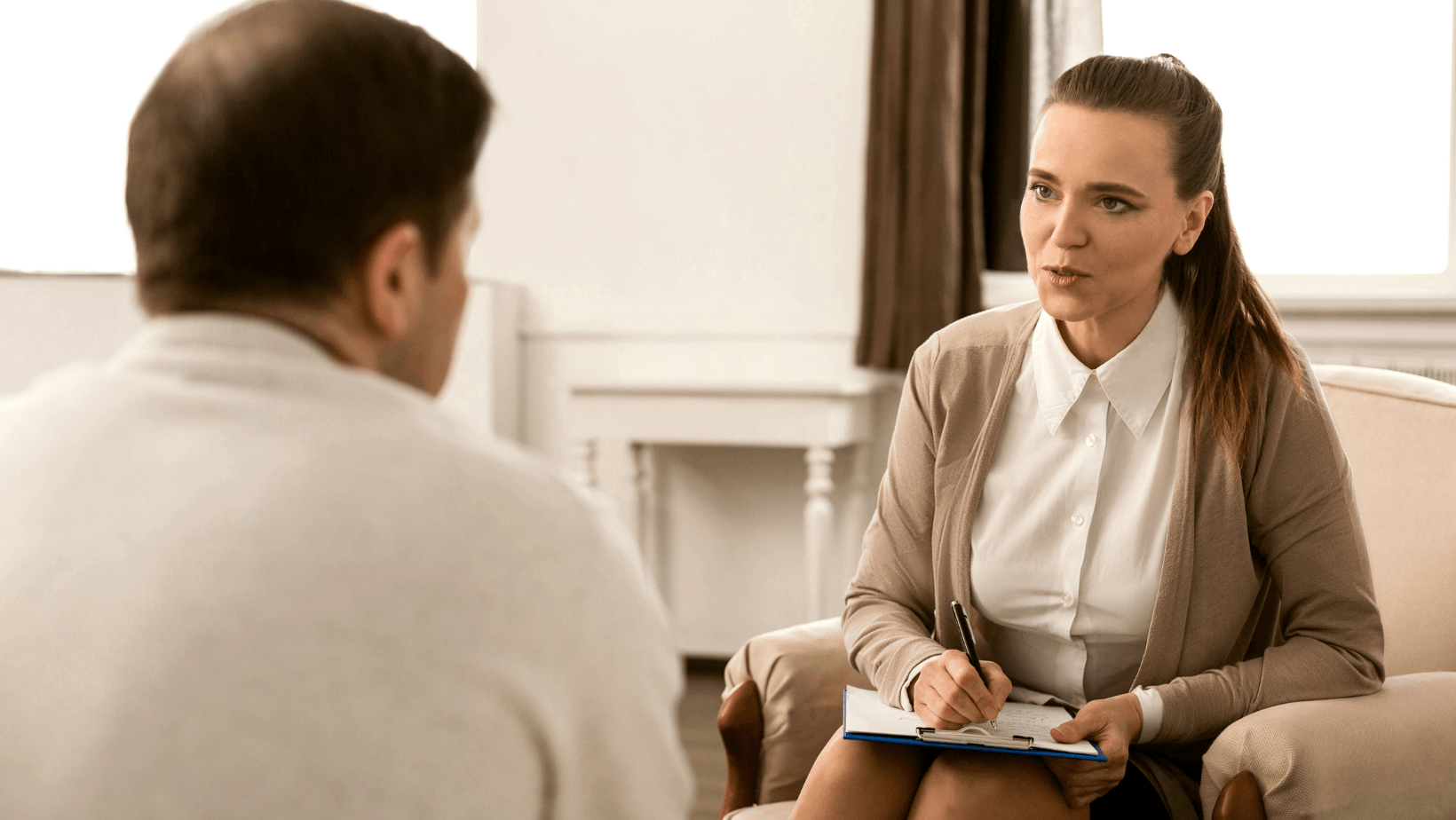 picture of an interview for an HVAC check