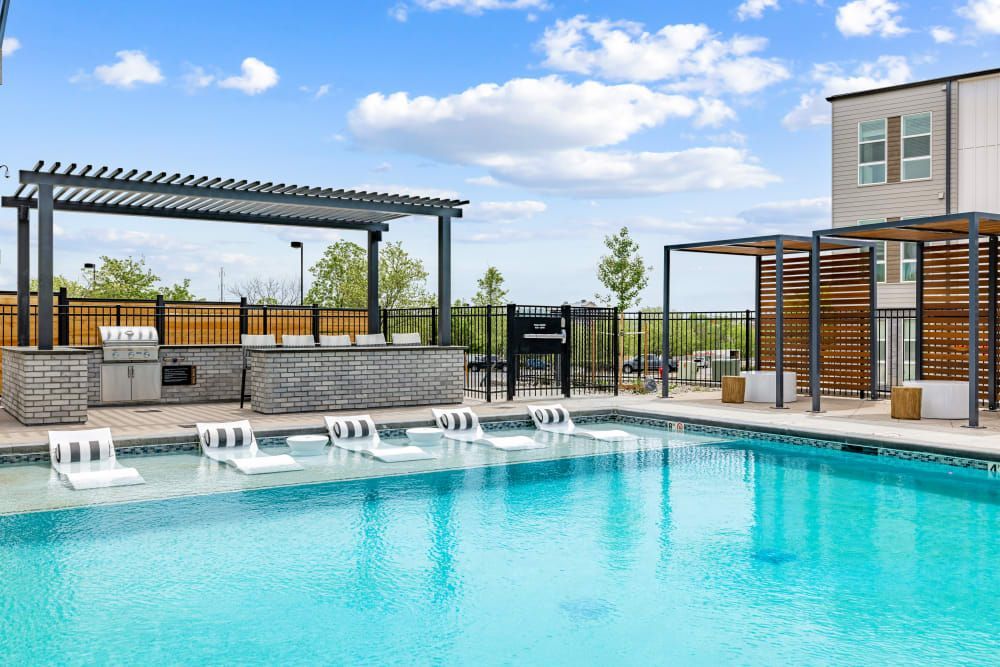 Swimming pool at Marq Perimeter in Atlanta, GA.