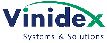The logo for vinidex systems and solutions is blue and green.