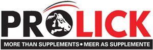 The logo for pro lick more than supplements