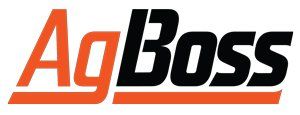 The ag boss logo is black and orange on a white background.