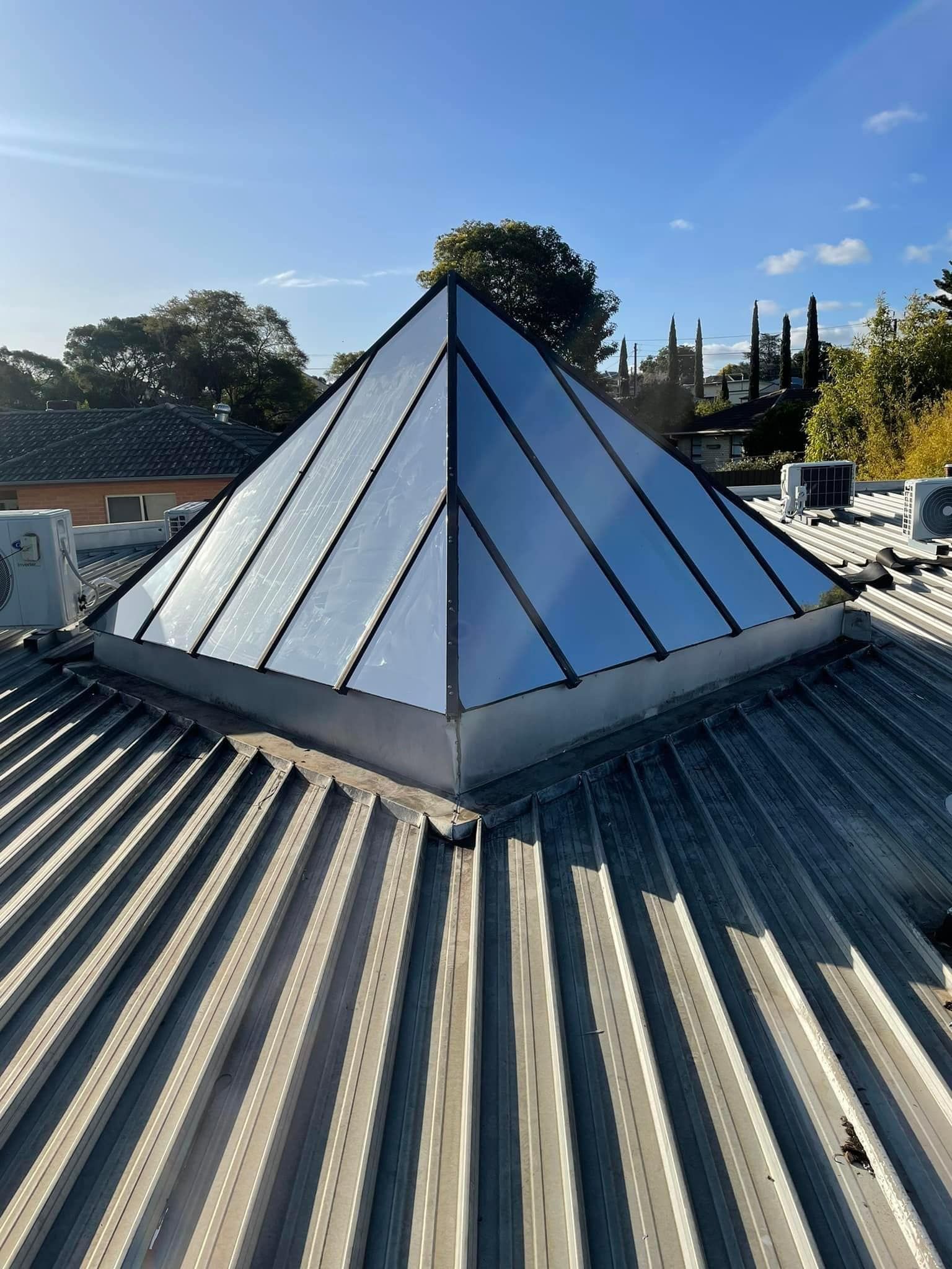 Tinted Glass Pyramid on a Roof — Enfield, SA — Scorpion Window Tinting