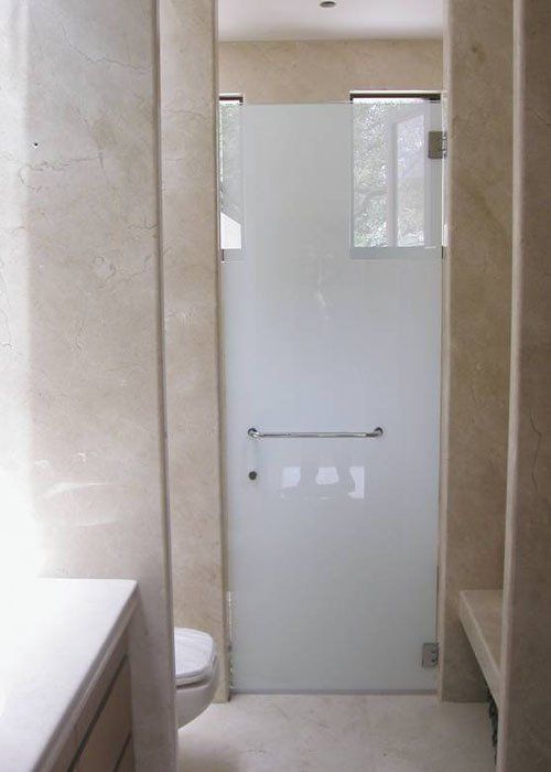 Shower Door with Film Coating — Los Angeles, CA — A & S Glass
