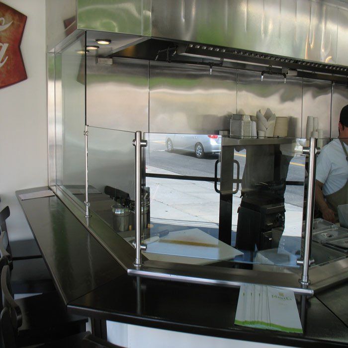 Cooking Area with Glass Partition — Los Angeles, CA — A & S Glass