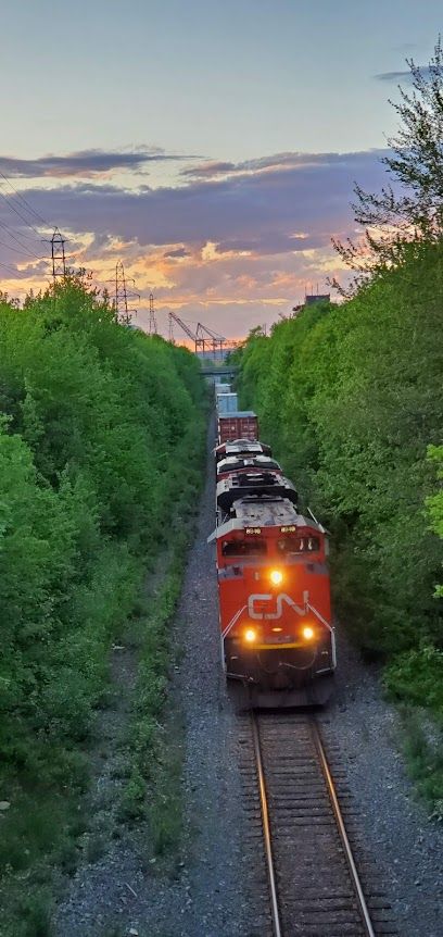 Google photo of a train in West End Halifax