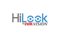 The logo for hilock by hikvision is blue and red on a white background.