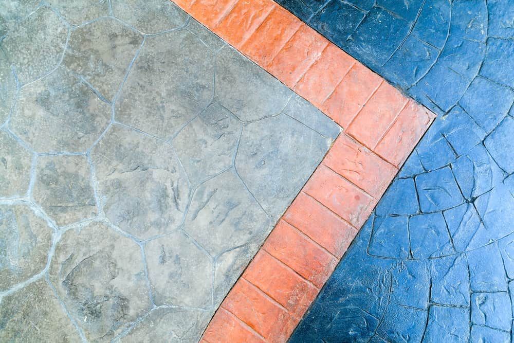 A Close Up Of A Concrete Floor With A Brick Border  — Floorgard in Wamberal, NSW