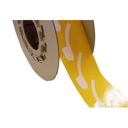 Partial adhesive tabs with finger lift