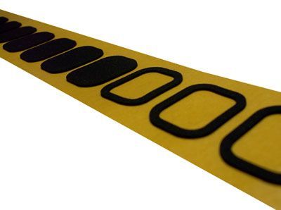 Neoprene sponge rubber gaskets with adhesive backing