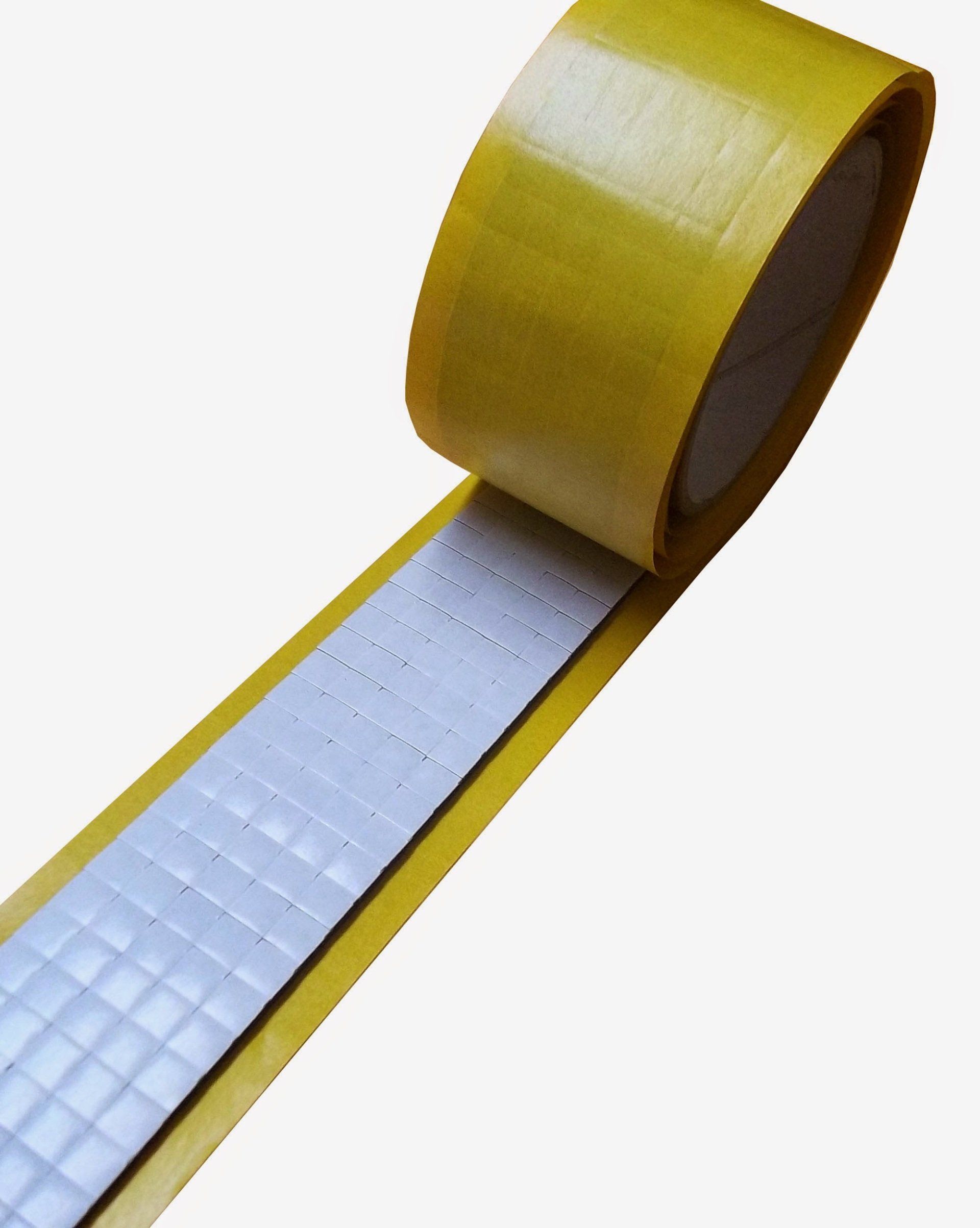 Kiss cut high density foam with permanent adhesive one side and peelable adhesive on the other