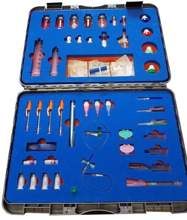 Product presentation case foam for the medical industry