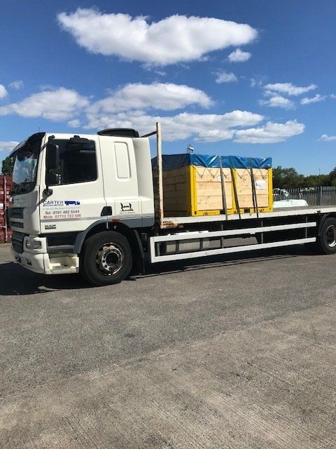 loaded freight truck