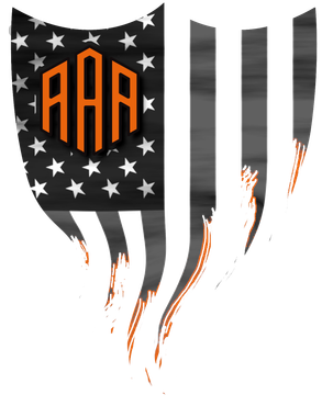 alpena asphalt armor llc's logo of a shield with three 