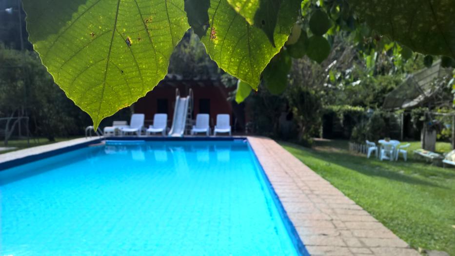 Piscina externa (Chalé Xanadu Itaipava)