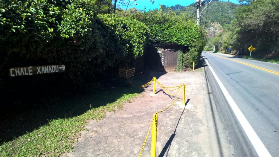 Entrada Chalé Xanadu Itaipava