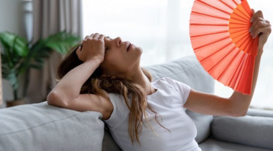 Woman Experiencing Heat — Portage, MI — Dan Wood Company