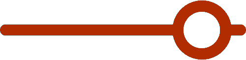 Slider control with a horizontal rust-colored bar and a round handle.