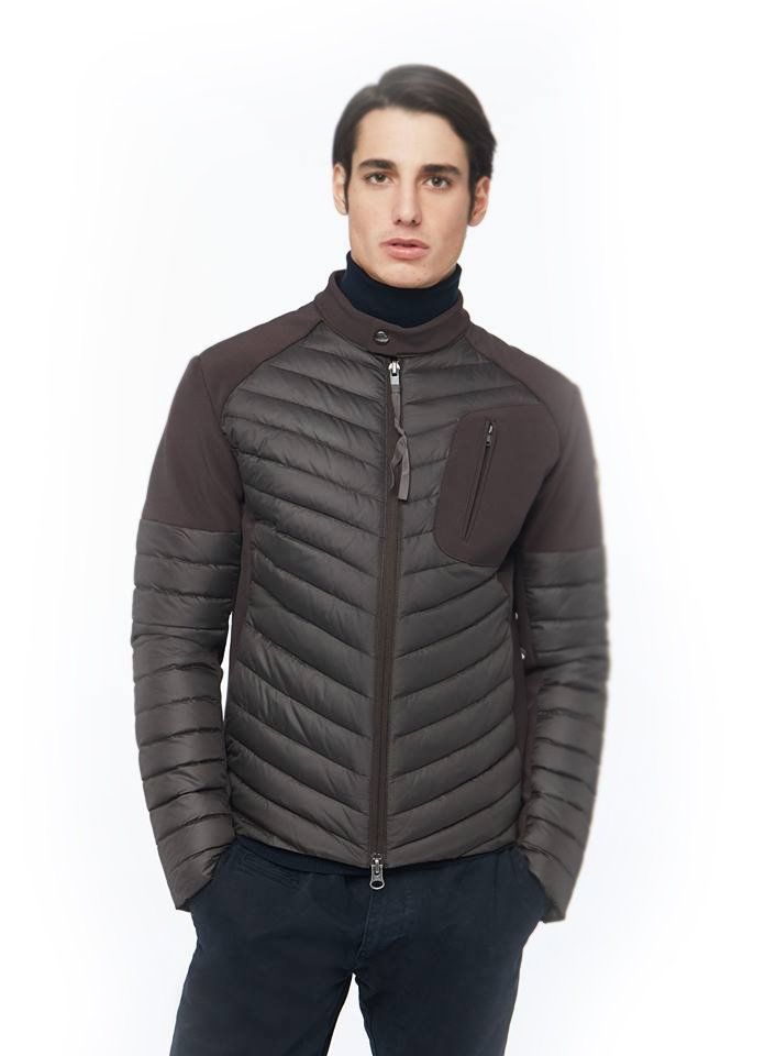 giubbino in piuma d'oca da uomo