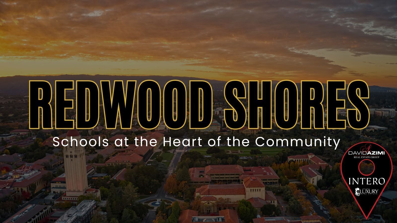 Redwood Shores California showing waterfront neighborhoods, nearby homes, and public schools.