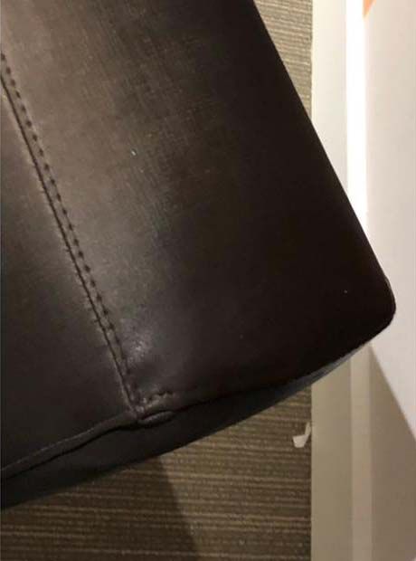 Photo of couch arm after professional repair by Advanced Floor care, Bendigo.