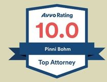 Estate Planning and Probate Attorney Pinni Bohm's Avvo Award for Brooklyn, Manhattan, and Bronx