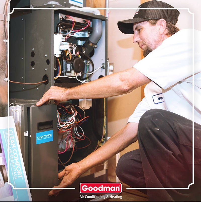 Goodman HVAC repair technician