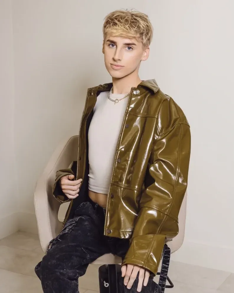 Calvin styling hair