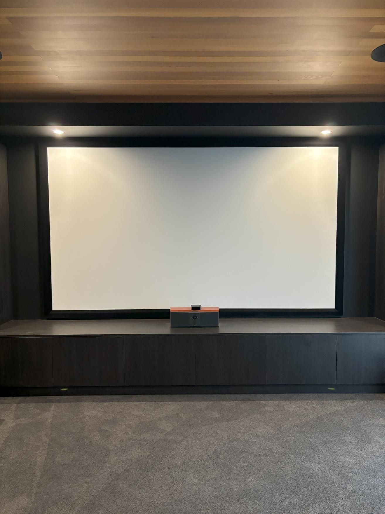 There Is a Large Screen in The Middle of The Room — Darko's Kitchens in Barrack Heights, NSW