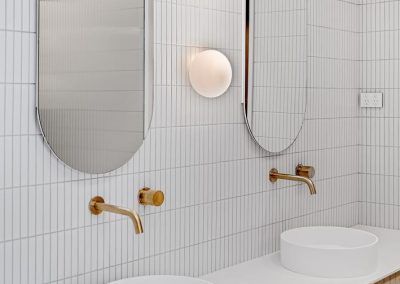 A Bathroom With Two Sinks and Two Mirrors — Darko's Kitchens in Woonona, NSW