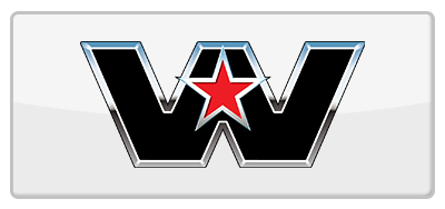 A black, chrome-bordered 