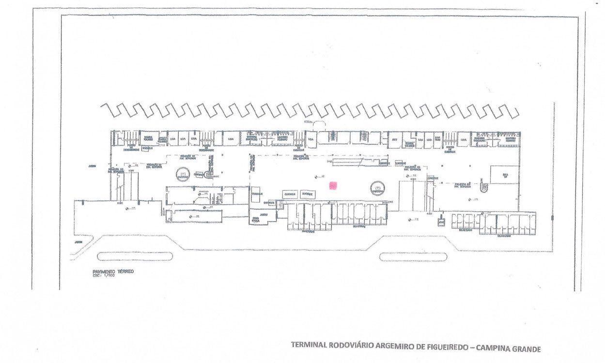 Planta do terminal de João Pessoa