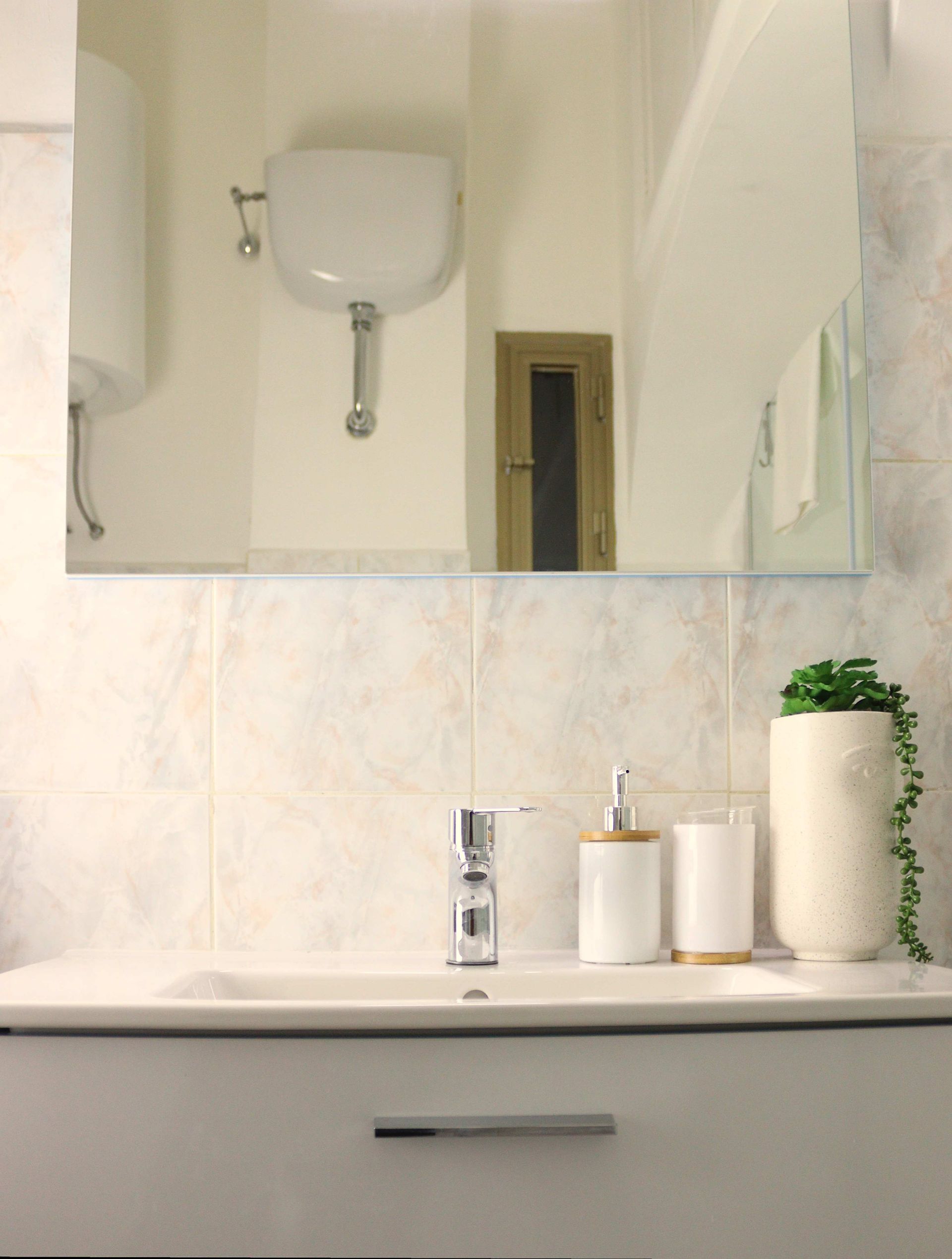 cucina della casa vacanza a trastevere roma